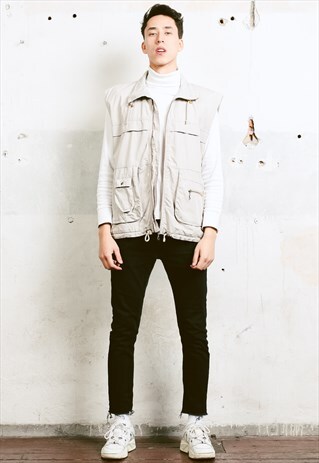VINTAGE 90S MEN'S UTILITY GILET