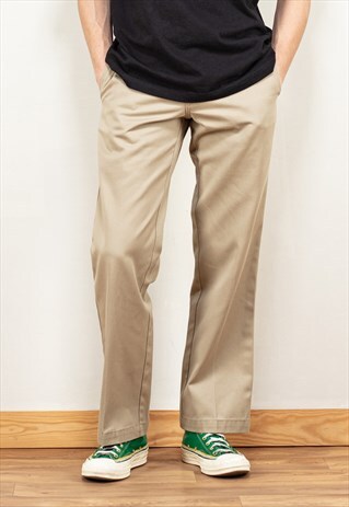 Vintage 00's Men Dickies 874 Pants in Beige