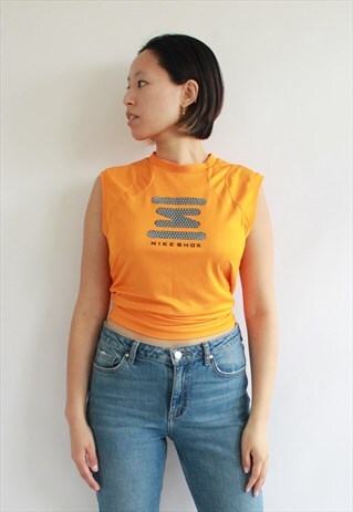ORANGE VINTAGE NIKE JERSEY TANK TOP
