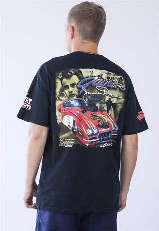 VINTAGE MENS LENMAR MOTORSPORTS RACING BIG LOGO T-SHIRT