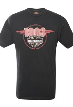 Harley Davidson Printed T-shirt - L