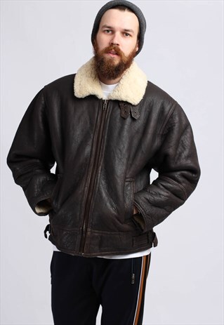 VINTAGE 90'S SHEARLING SHEEPSKIN COAT