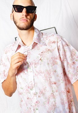 90s grunge y2k romantic floral paisley JUST CAVALLI shirt