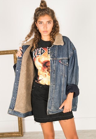 VINTAGE 80S LEVIS WINTER SHEEPSKIN JACKET / R1201C808
