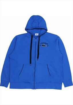 Vintage 90's Lacoste Hoodie Spellout Zip Up Hooded