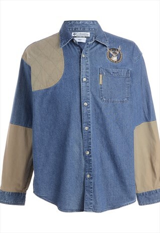1990S COLUMBIA DENIM SHIRT - M