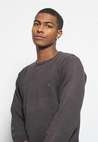 VINTAGE TOMMY HILFIGER JUMPER BLACK