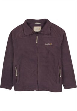 Vintage 90's Regatta Fleece Jumper Full Zip Up Purple Large