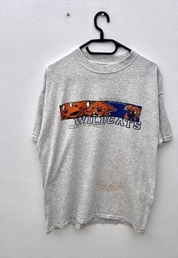 Vintage starter Kentucky wildcats grey T-shirt large 