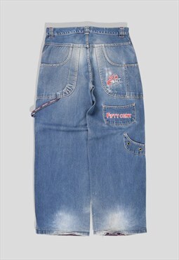 Vintage 90s 50 Cent Embroidered Hip-Hop Baggy Jeans