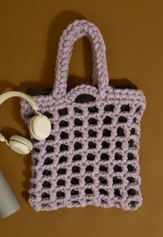 MAMA TOTE ALPACA WOOL LAVENDER