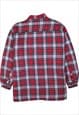 VINTAGE 90'S STEALTH SHIRT LONG SLEEVES BUTTON UP RED