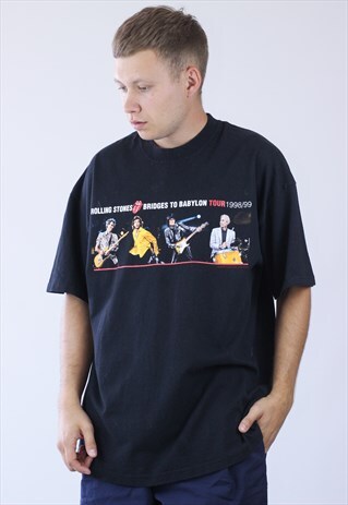 1998/1999 RARE VINTAGE MENS ROLLING STONES TOUR T-SHIRT