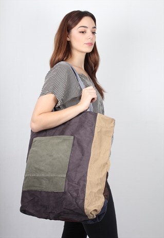 VINTAGE REMADE CORD BAG