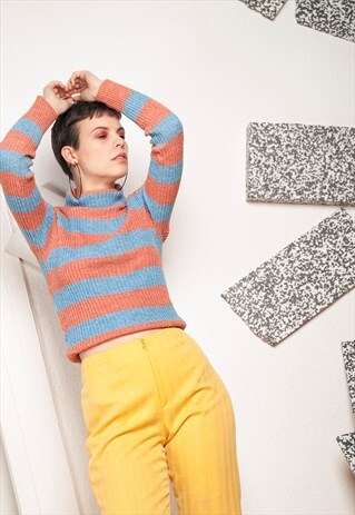 90S VINTAGE KNIT TURTLENECK JUMPER