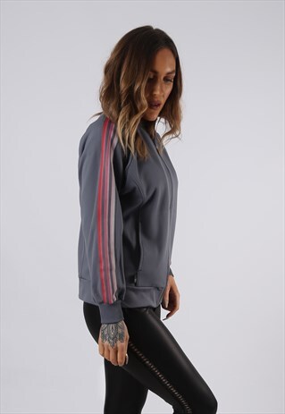 VINTAGE ADIDAS TRACK TOP JACKET ZIP UP UK 8 XS (O3J)