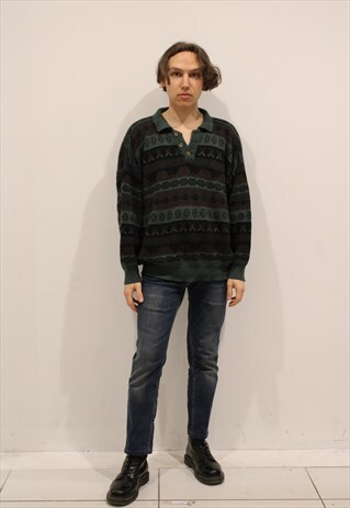 KNITTED POLO JUMPER