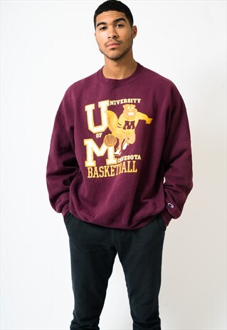VINTAGE CHAMPION UNIVERSITY OF MINNESOTA SWEATSHIRT