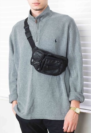 VINTAGE CROSS BODY BUM BAG LOGO 90S X 6.6