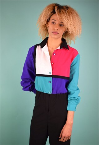 VINTAGE 90'S PATTERNED JUMPSUIT