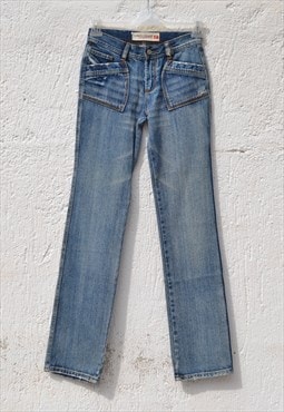 Deadstock y2k mid-low rise straight leg jeans.