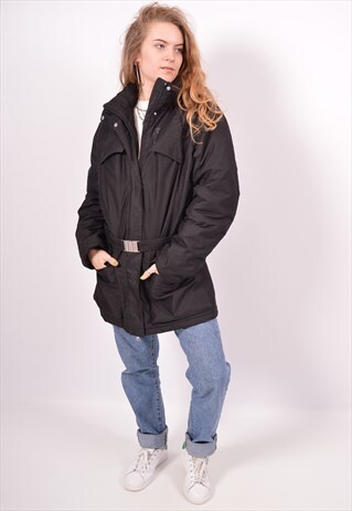 VINTAGE ELLESSE PARKA JACKET BLACK