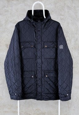 Sergio Tacchini Black Quilted Jacket Men's XL
