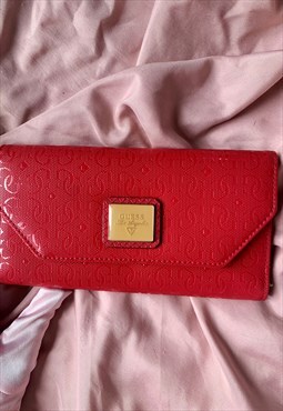 Guess Red/pink logo Y2K purse