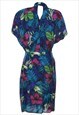 VINTAGE FLORAL PRINT DRESS - M