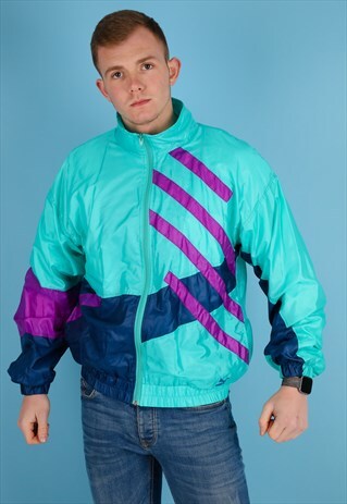 VINTAGE PUMA SHELL JACKET IN MULTI NJ645