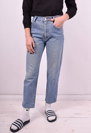 ROCCOBAROCCO WOMENS VINTAGE JEANS W26 L27 BLUE 90'S