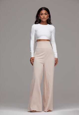 HIGH WASTED PANT IN PINK