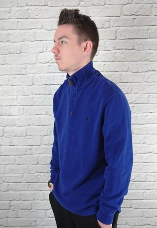 VINTAGE POLO RALPH LAUREN QUARTER ZIP JUMPER