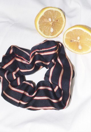 HAIR SCRUNCHIE PINSTRIPE STANDARD ONE SIZE ACCESSORIES 80S