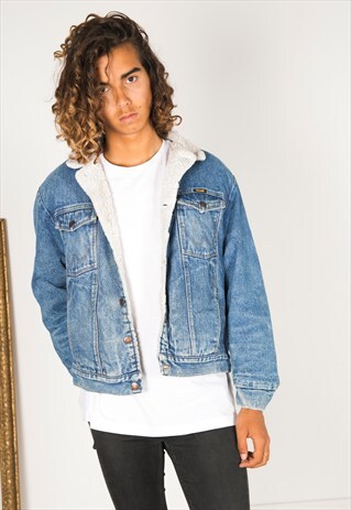 VINTAGE 80S WRANGLER WINTER SHEEPSKIN JACKET / R3200C403