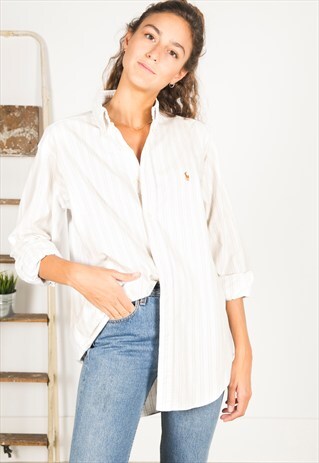 VINTAGE 80S POLO RALPH LAUREN SHIRT / R145