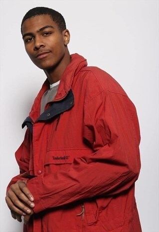 VINTAGE TIMBERLAND WATERPROOF JACKET RED