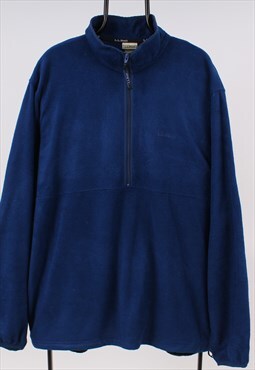 Vintage Men's L.L.Bean Quarter Zip Fleece Jumper