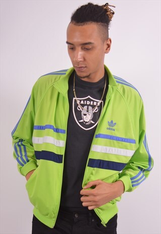 VINTAGE ADIDAS TRACKSUIT TOP JACKET GREEN