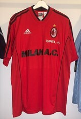 Vintage AC Milan 1999/2000 Adidas Training Football Shirt L