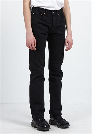 VINTAGE BLACK LEVI'S 501 FIT DENIM JEANS