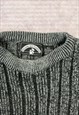 VINTAGE KNITTED JUMPER ABSTRACT PATTERNED KNIT SWEATER