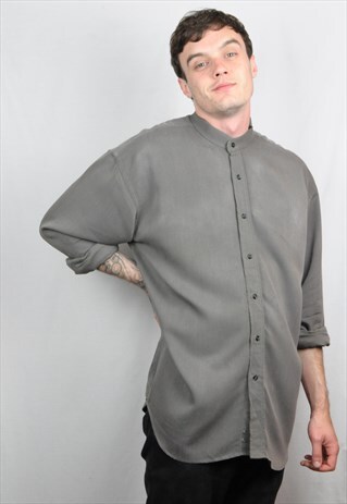 GRANDAD COLLAR SHIRT