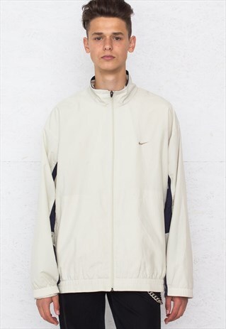VINTAGE BEIGE NIKE TRACK JACKET