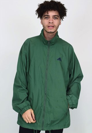 VINTAGE 90'S GREEN ADIDAS JACKET