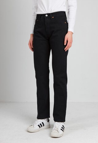 VINTAGE BLACK LEVI'S 501 FIT DENIM JEANS
