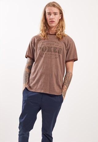 VINTAGE POKER PLAYER T-SHIRT