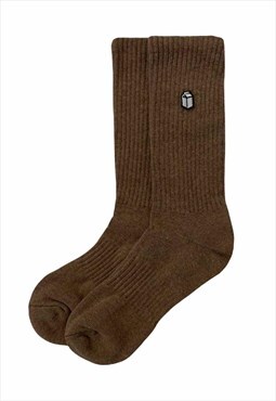  Basic Socks Brown