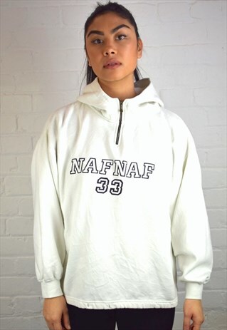 VINTAGE 90'S NAF NAF 1/4 ZIP SWEATSHIRT