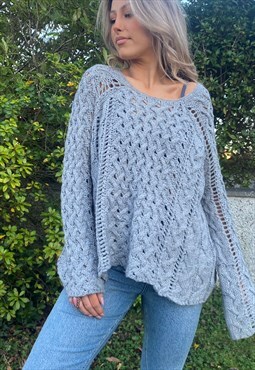 Calvin Klein grey knit jumper